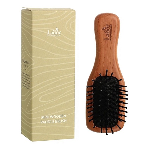 

LADOR Щетка для волос деревянная Mini Wooden Paddle Brush, Щетка для волос деревянная Mini Wooden Paddle Brush