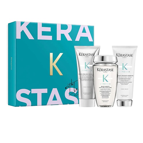 KERASTASE Набор  Symbiose: Пилинг для кожи головы + Шампунь + Кондиционер