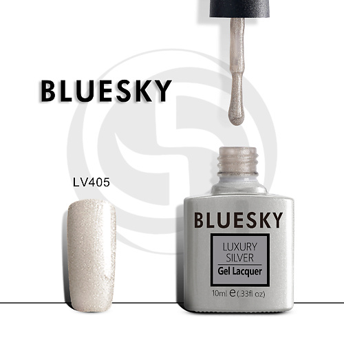 BLUESKY Гель-лак Luxury Silver LV408