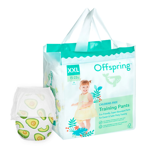 OFFSPRING Трусики-подгузники, XXL 15-23 кг Авокадо 24.0