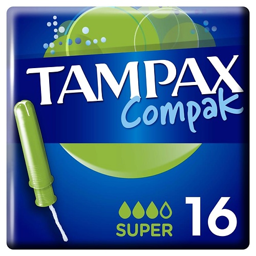 

TAMPAX Женские гигиенические тампоны с аппликатором Pearl Compak, Женские гигиенические тампоны с аппликатором Pearl Compak