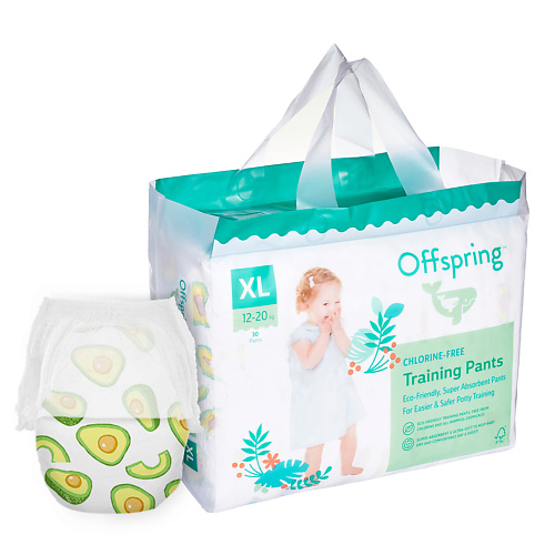 OFFSPRING Трусики-подгузники, XL 12-20 кг Авокадо 30.0