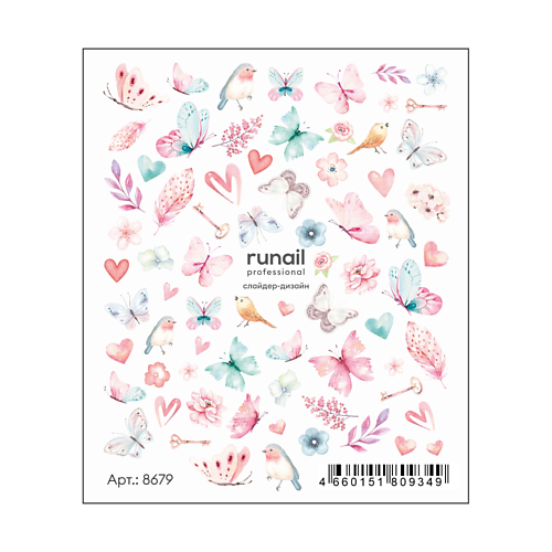 

RUNAIL PROFESSIONAL Слайдер-дизайн для ногтей, Слайдер-дизайн для ногтей