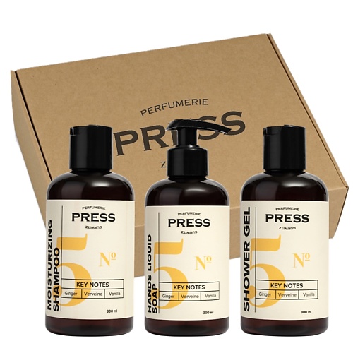 PRESS GURWITZ PERFUMERIE Набор Шампунь для волос безсульфатный 5 Гель для душа Жидкое мыло 4032₽