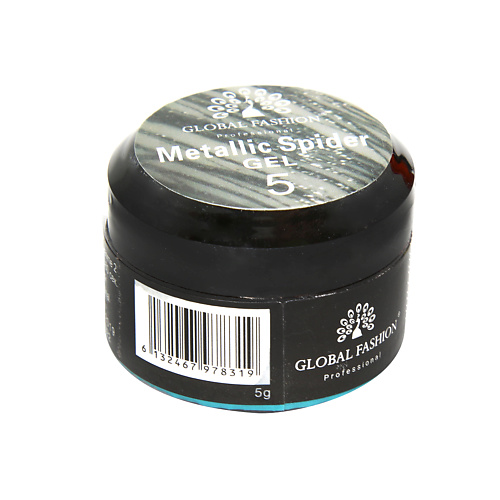 GLOBAL FASHION GEL паутинка Global металлик N 01