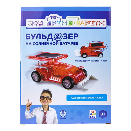 фото 1toy набор для опытов экспериментариум бульдозер на солнечной батарее