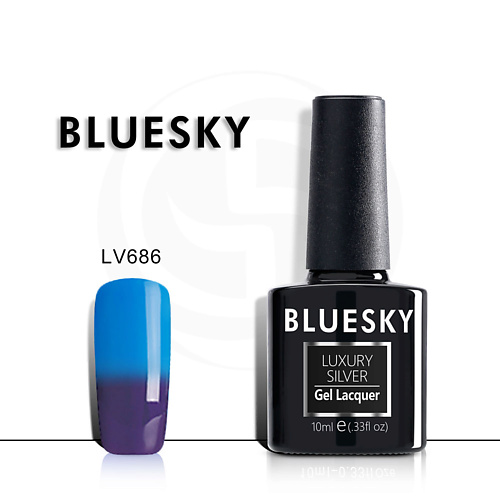 BLUESKY Термо гель-лак Luxury Silver LV682