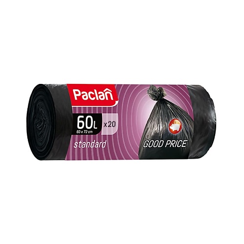 PACLAN STANDART Мешки для мусора, 60л 20.0