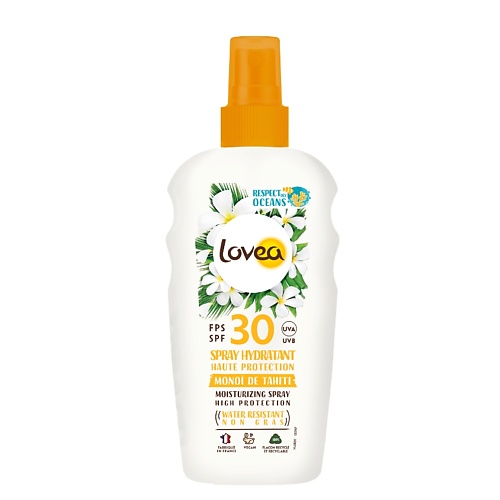 

LOVEA Спрей для тела увлажняющий с SPF 30 Moisturizing Spray High Protection, Спрей для тела увлажняющий с SPF 30 Moisturizing Spray High Protection