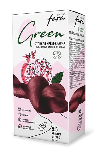 FARA Стойкая крем-краска без аммиака Eco Line Green