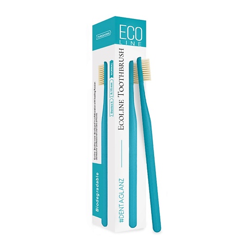 

#DENTAGLANZ Зубная щетка Ecoline Toothbrush Turquoise, Зубная щетка Ecoline Toothbrush Turquoise