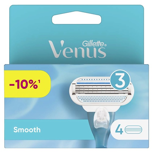 

GILLETTE Сменные кассеты для бритья Venus Smooth, Сменные кассеты для бритья Venus Smooth