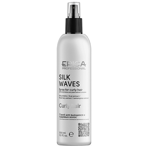 

EPICA PROFESSIONAL Спрей для вьющихся и кудрявых волос Silk Waves, Спрей для вьющихся и кудрявых волос Silk Waves