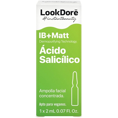 Ампулы для лица LOOK DORE Сыворотка для проблемной кожи IB+MATT ANTI-IMPERFECTIONS SALICYLIC 2