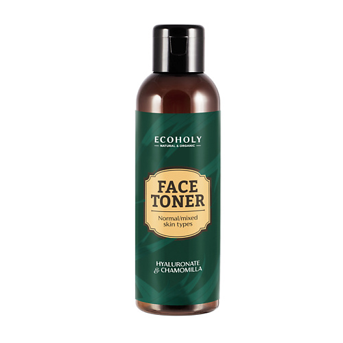 

ECOHOLY Тоник для нормального и комбинированного типа кожи лица Face Toner Normal/mixed Skin Types Hyaluronate & Chamomilla, Тоник для нормального и комбинированного типа кожи лица Face Toner Normal/mixed Skin Types Hyaluronate & Chamomilla