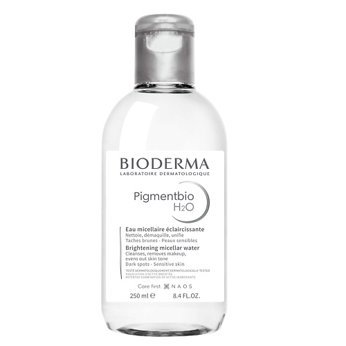 

BIODERMA Мицеллярная вода осветляющая и очищающая Н2О Pigmentbio 250.0, Мицеллярная вода осветляющая и очищающая Н2О Pigmentbio