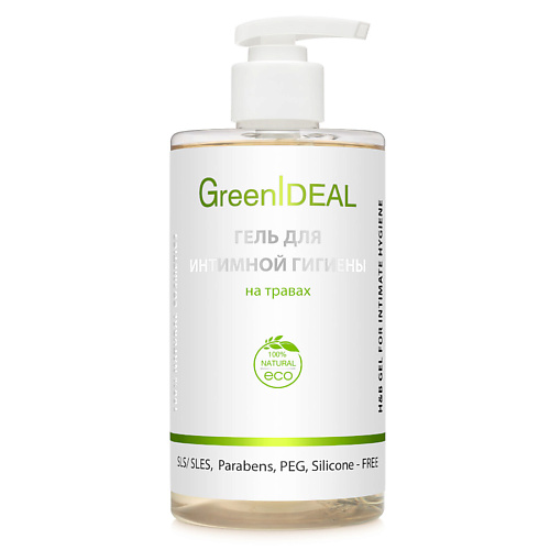 GREENIDEAL Гель для интимной гигиены на ТРАВАХ (натуральный, бессульфатный) 450.0