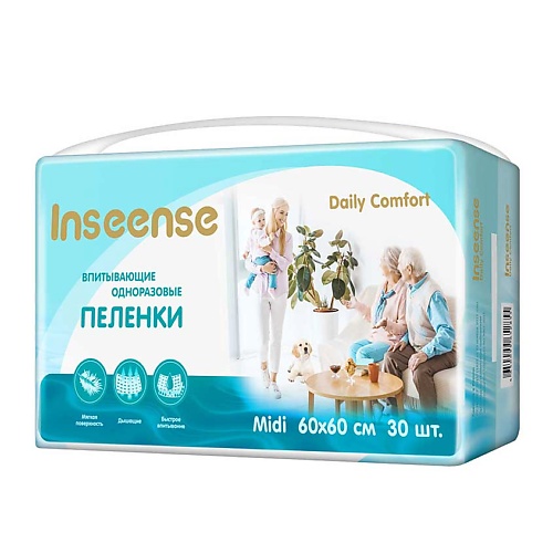 INSEENSE Пеленки одноразовые Daily Comfort 300 450₽