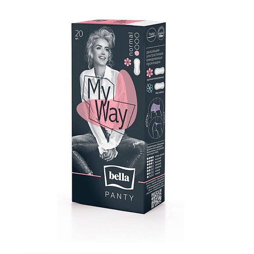 

BELLA Прокладки ежедневные Panty My Way aroma 20.0, Прокладки ежедневные Panty My Way aroma