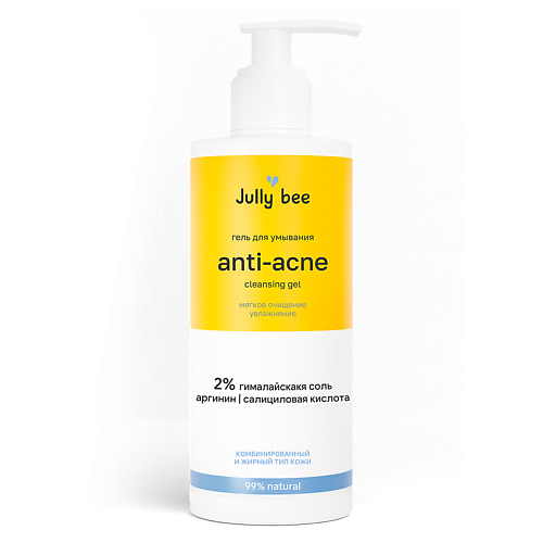 

JULLY BEE Гель для умывания для жирного и комбинированного типа кожи лица Anti-acne Cleansing Gel, Гель для умывания для жирного и комбинированного типа кожи лица Anti-acne Cleansing Gel