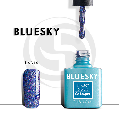 BLUESKY Гель-лак Luxury Silver LV406