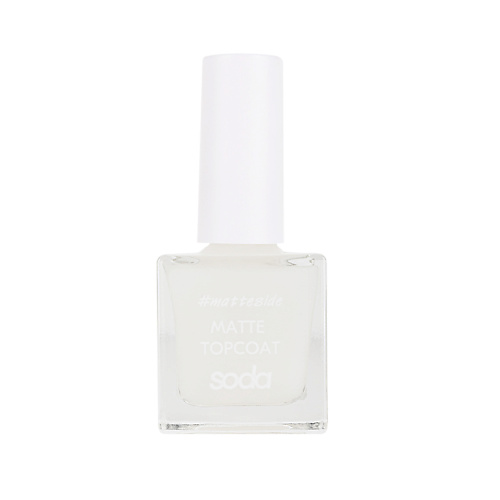 SODA Матовое покрытие для ногтей MATTE TOPCOAT #matteside