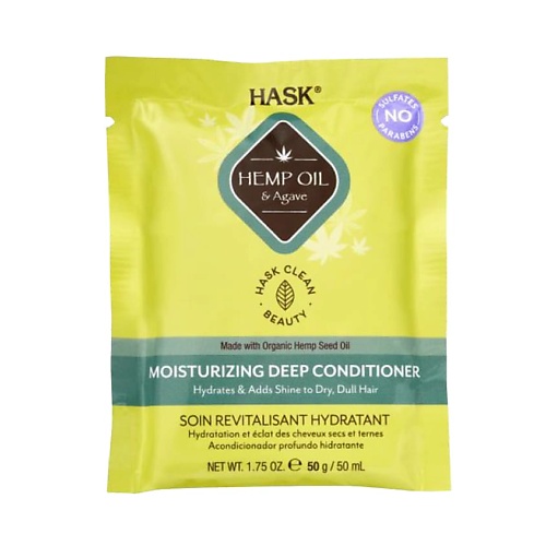 HASK Маска для волос увлажняющая с конопляным маслом Hemp Oil Moisturizing Deep Conditioner 351₽