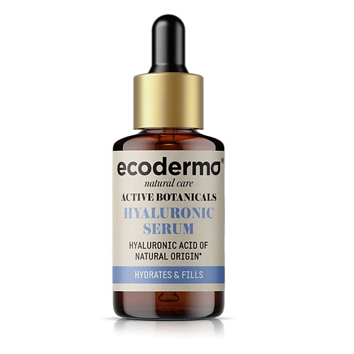 

ECODERMA Сыворотка для лица с гиалуроновой кислотой увлажняющая Active Botanicals Hyaluronic Serum, Сыворотка для лица с гиалуроновой кислотой увлажняющая Active Botanicals Hyaluronic Serum