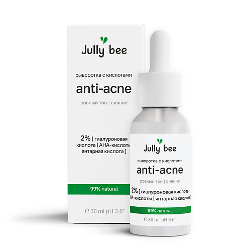 

JULLY BEE Сыворотка-пилинг для лица с комплексом кислот Anti-acne, Сыворотка-пилинг для лица с комплексом кислот Anti-acne