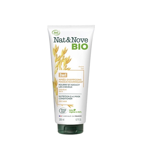 фото Keranove маска-кондиционер 2 в 1 для сухих волос овес nat & nove bio mask conditioner