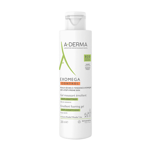 A-DERMA Смягчающий пенящийся гель для сухой кожи Exomega Control 1044₽