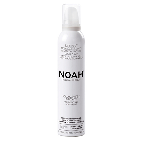 

NOAH FOR YOUR NATURAL BEAUTY Мусс для волос моделирующий с миндальным маслом, Мусс для волос моделирующий с миндальным маслом