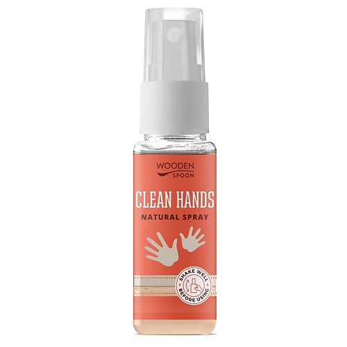 

WOODEN SPOON Спрей для рук антибактериальный Clean Hands Natural Spray, Спрей для рук антибактериальный Clean Hands Natural Spray