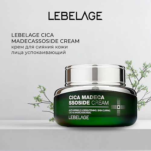 LEBELAGE Крем с центеллой и мадекассосидом CICA MADECASSOSIDE CREAM 1599₽