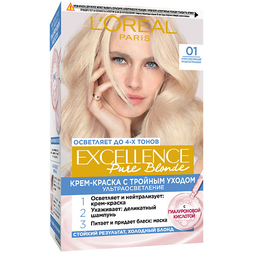 

L'ORÉAL PARIS Стойкая крем-краска для волос Excellence Crème, Стойкая крем-краска для волос Excellence Crème