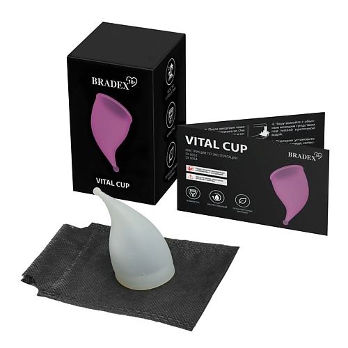 

BRADEX Менструальная чаша Vital Cup S 1.0, Менструальная чаша Vital Cup S