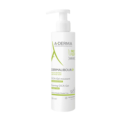 A-DERMA Очищающий пенящийся гель Dermalibour Cica 1359₽