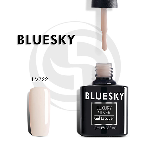 BLUESKY Гель-лак Luxury Silver LV722 полупрозрачный для френча