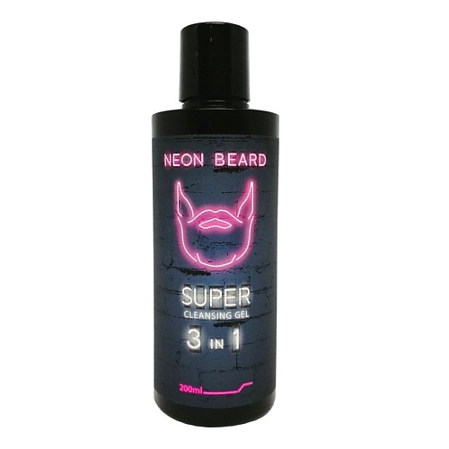 

NEON BEARD Очищающий гель для лица и бороды VIOLET NEON - Карибский ром 200.0, Очищающий гель для лица и бороды VIOLET NEON - Карибский ром