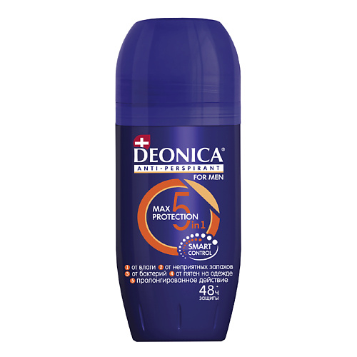 Deonica DEONICA Антиперспирант 5Protection FOR MEN ролик 50 131₽