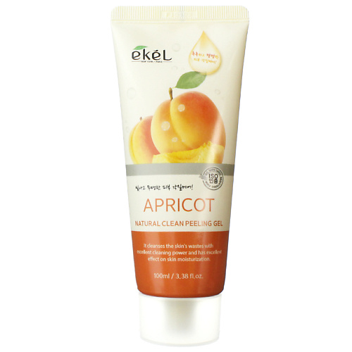 фото Ekel гель для умывания скатка с абрикосом для сухой кожи gel apricot 100.0