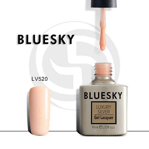 BLUESKY Гель-лак Luxury Silver LV408