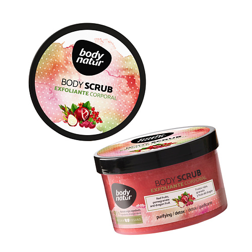 BODY NATUR Скраб для тела красные фрукты гранат и питайя Body Scrab Exfoliante Corporal 747₽