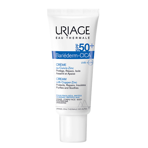 URIAGE Барьедерм SPF50 цика-крем с медью и цинком 400 1489₽