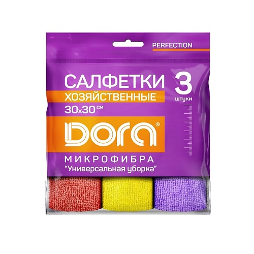 

DORA Набор салфеток из микрофибры универсальный 3.0, Набор салфеток из микрофибры универсальный