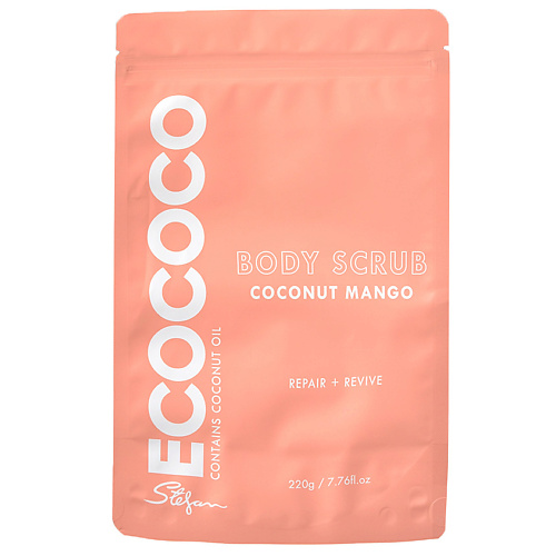 фото Ecococo скраб для тела для восстановления манго и кокос body scrub coconut mango