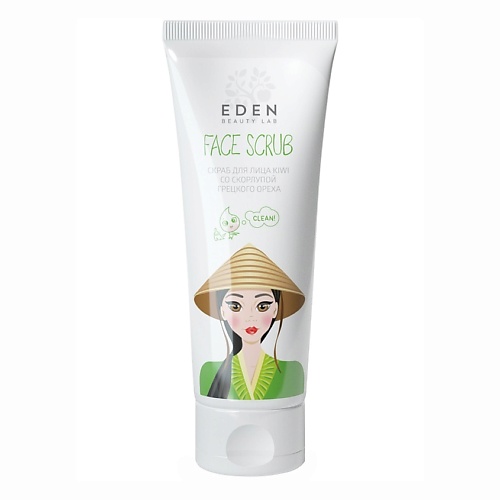 EDEN BEAUTY LAB Скраб для лица KIWI со скорлупой грецкого ореха 75.0