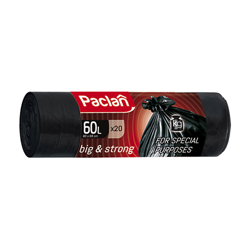 

PACLAN BIG & STRONG Мешки для мусора, 60л 20, BIG & STRONG Мешки для мусора, 60л