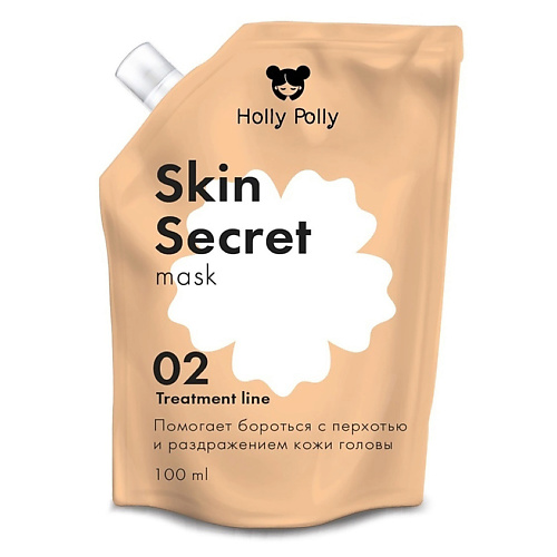 

HOLLY POLLY Маска для кожи головы успокаивающая Skin Secret 100, Маска для кожи головы успокаивающая Skin Secret