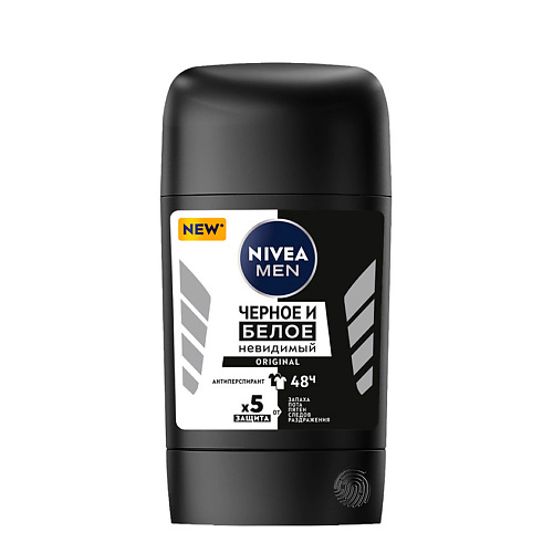 

NIVEA MEN Антиперспирант стик "Черное и Белое" Original, MEN Антиперспирант стик "Черное и Белое" Original